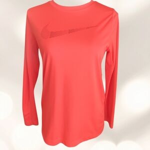 Nike Coral Long Sleeve Performance Tee